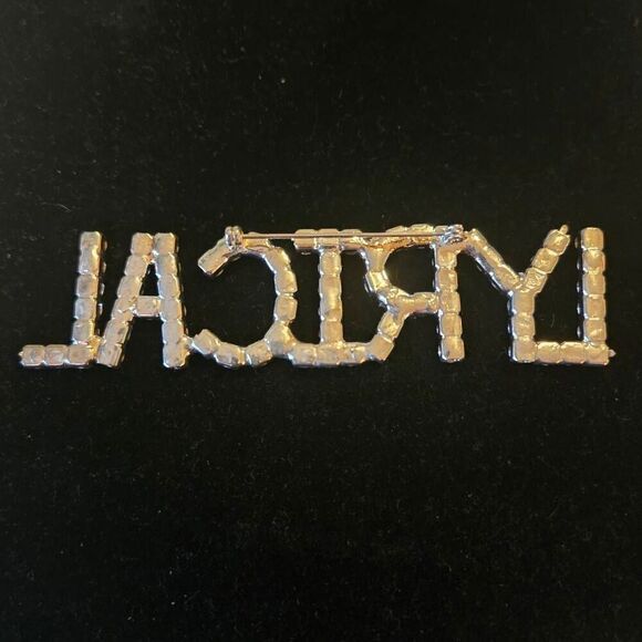 LYRICAL Rhinstone Brooch Pin - Picture 4 of 8